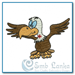 Resing Eagle Embroidery Design