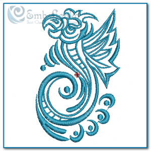 Tribal Parrot Embroidery Design