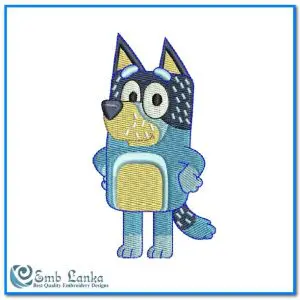 Bluey the Dog Embroidery Design