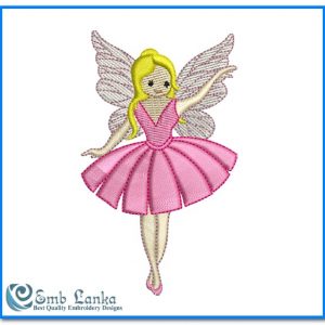 Cute Angel Girl Embroidery Design Angels