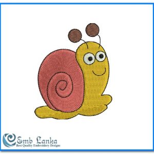 Cute Snail Embroidery Design Animals