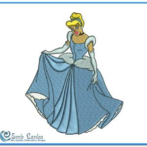 Princess Cinderella 4 Embroidery Design Angels