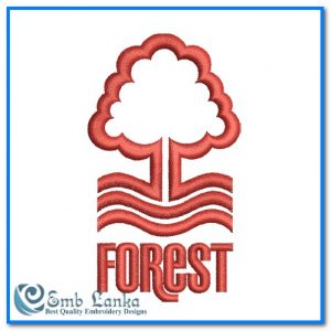 Nottingham Forest Football Club Logo Embroidery Design