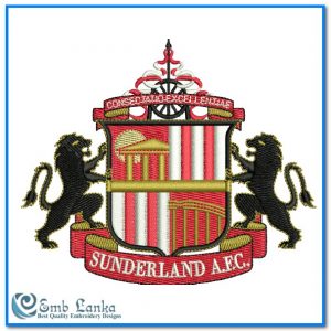 Sunderland Association Football Club Logo Embroidery Design EFL Championship