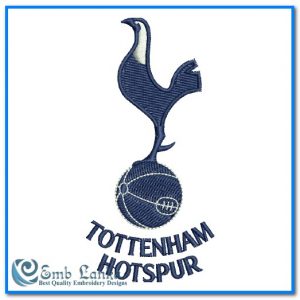 Tottenham Hotspur Football Club Logo Embroidery Design