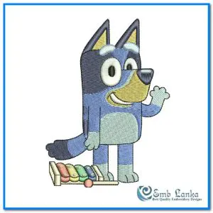 Bluey the Dog 8 Embroidery Design