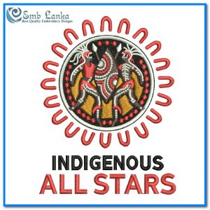 Indigenous All Stars  Rugby League Team Logo 2 Embroidery Design Logos