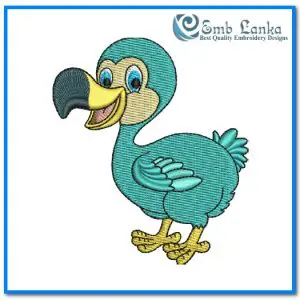 Dodo Bird Embroidery Design