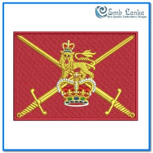 Flag Of The British Army Embroidery Design Logos