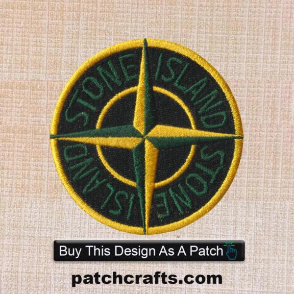 Stone Island Logo Embroidered Iron On Patch