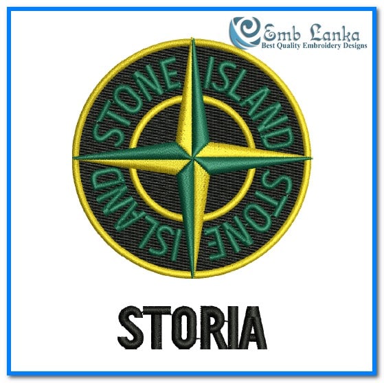 Stone Island Logo Embroidery Design - Emblanka
