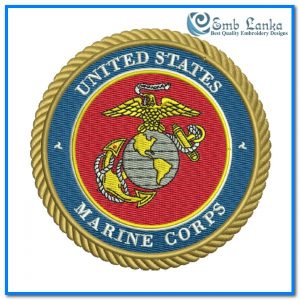 United States Marine Corps Logo Embroidery Design Logos