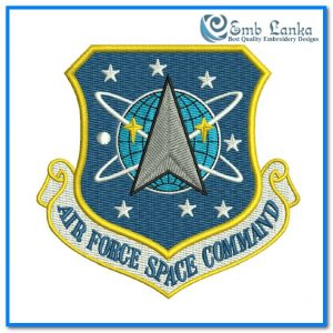 Air Force Space Command Logo Embroidery Design Logos