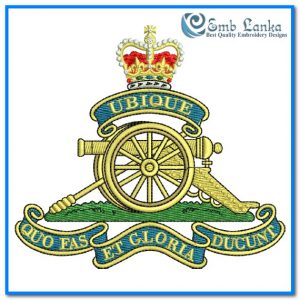 Royal Artillery Logo Embroidery Design Military Designs