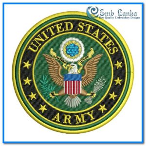 United States Army Logo Embroidery Design Military Designs