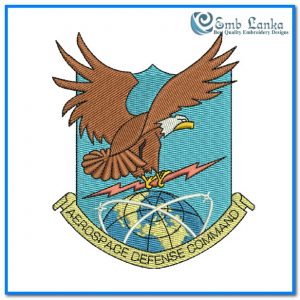United States Air Force Aerospace Defense Command Logo Embroidery Design Logos