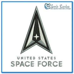 United States Space Force Logo Embroidery Design Logos