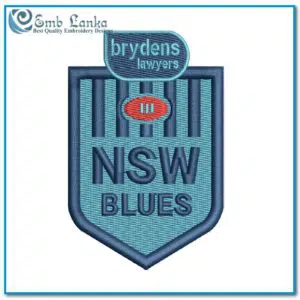 New South Wales Rugby League Team Logo Embroidery Design
