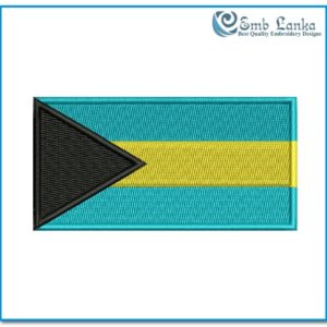 Bahamas Flag Embroidery Design