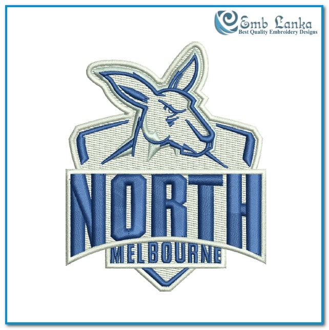 North Melbourne Logo AFL North Melbourne Logo Embroidery Design, North — free download