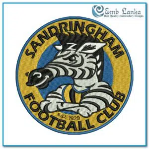 Sandringham Football Club Logo Embroidery Design