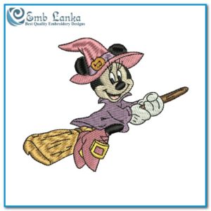 Disney Halloween Minnie Mouse Embroidery Design Cartoon Disney