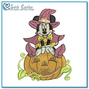 Disney Halloween Minnie Mouse Embroidery Design Cartoon Disney