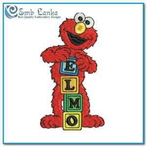 Elmo 4 Embroidery Design