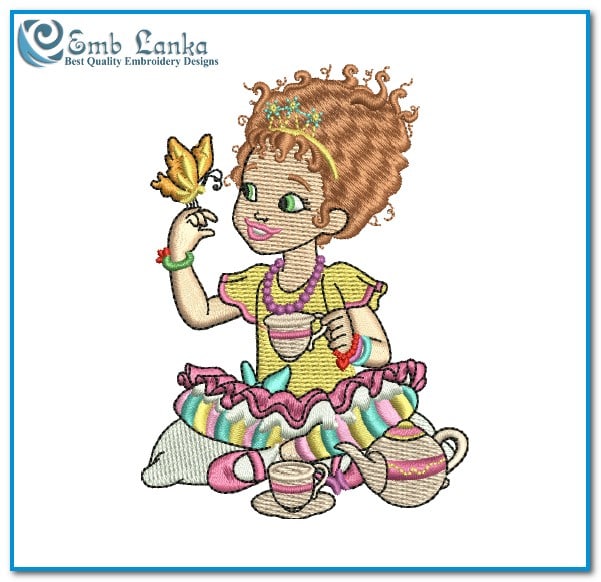 Fancy Nancy Pattern Fancy Nancy 4 Embroidery Design - Emblanka