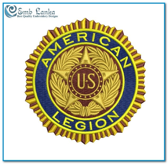 American Legion Logo Embroidery Design Logos