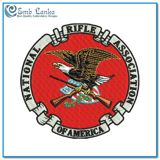 National Rifle Association Logo Embroidery Design Logos
