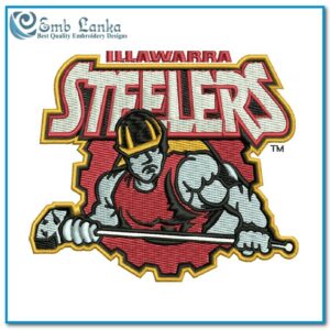 Illawarra Steelers Rugby League Football Club Logo 2 Embroidery Design
