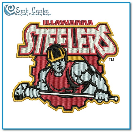 Illawarra Steelers Rugby League Football Club Logo 2, Emblanka