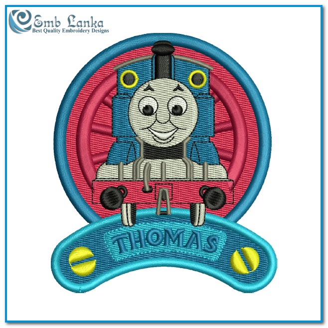 Thomas and Friends Cartoon 2 Embroidery Design - Emblanka