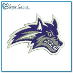 Snowflake Lobos Football Club Logo Embroidery Design 300x300, Emblanka