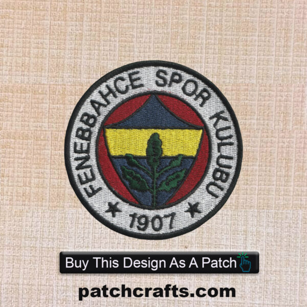 Fenerbahçe Spor Kulübü are a Turkish Professional Football Club Logo Embroidered Iron On Patch