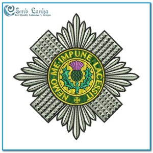 Scots Guards Logo Embroidery Design