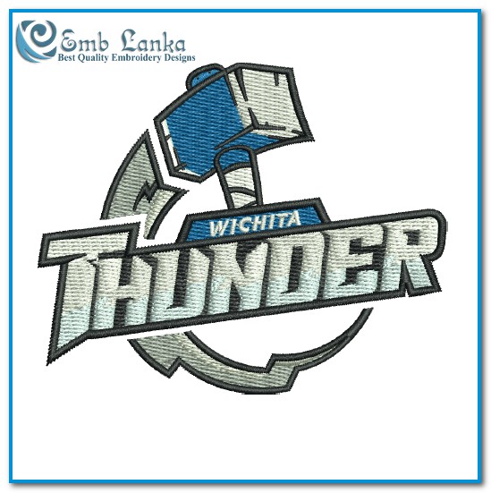 Wichita Thunder - 2014/15-2015/16, ECHL, Hockey Sports Embroidery