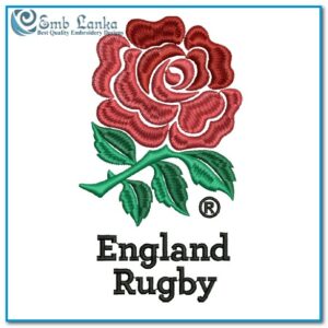 England National Rugby Union Team Logo Embroidery Design FIFA Teams