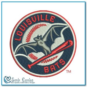 Louisville Bats Logo Embroidery Design - Image 1