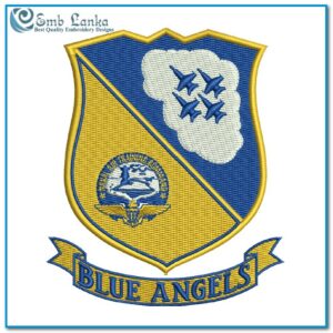 US Navy Blue Angels Logo Embroidery Design Logos