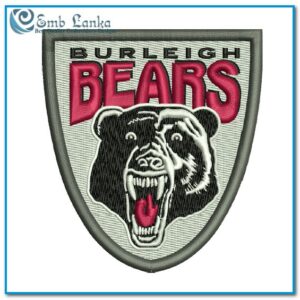 Burleigh Bears Rugby League Logo Embroidery Design