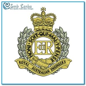 Royal Australian Engineers Logo Embroidery Design | Emblanka.com