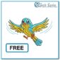 Free Bird Embroidery Design | Emblanka.com