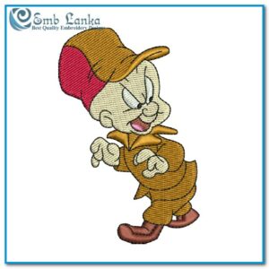 Looney Tunes Elmer Fudd Embroidery Design | Emblanka.com