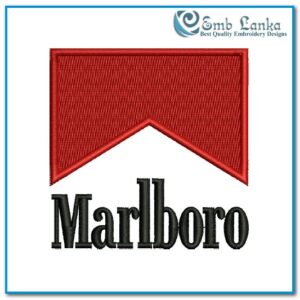 Marlboro Logo Embroidery Design | Emblanka.com