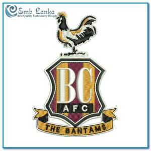 Bradford City Association Football Club Logo Machine Embroidery