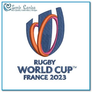 2023 France Rugby World Cup Logo Embroidery Design