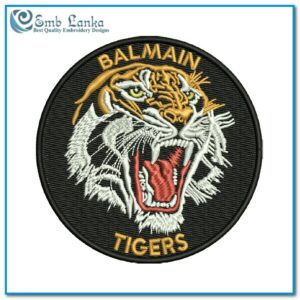 Balmain Tigers Rugby League Football Club Logo Embroidery Design