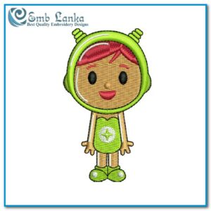 Nina Pocoyo Doll Embroidery Design